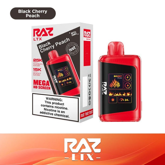 Disposable Vape Online Black Cherry Peach Raz LTX 25K Disposable Vape