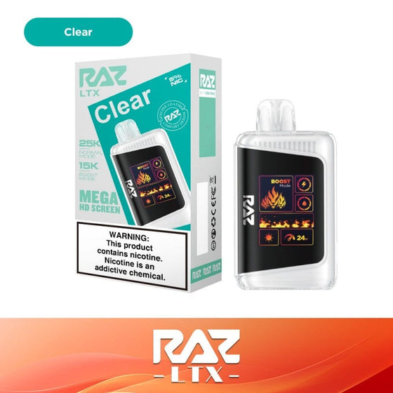 Disposable Vape Online Clear Raz LTX 25K Disposable Vape