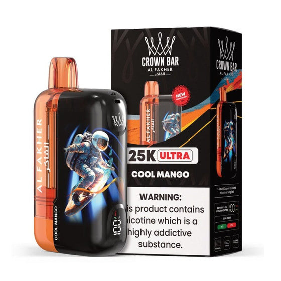 Disposable Vape Online Cool Mango Al Fakher Crown Bar Ultra 25K Disposable Vape
