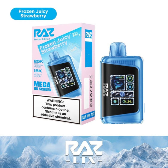Disposable Vape Online Frozen Juicy Strawberry (Frozen Edition) Raz LTX 25K Disposable Vape