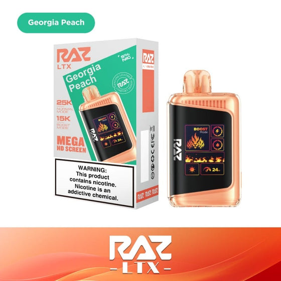 Disposable Vape Online Georgia Peach Raz LTX 25K Disposable Vape