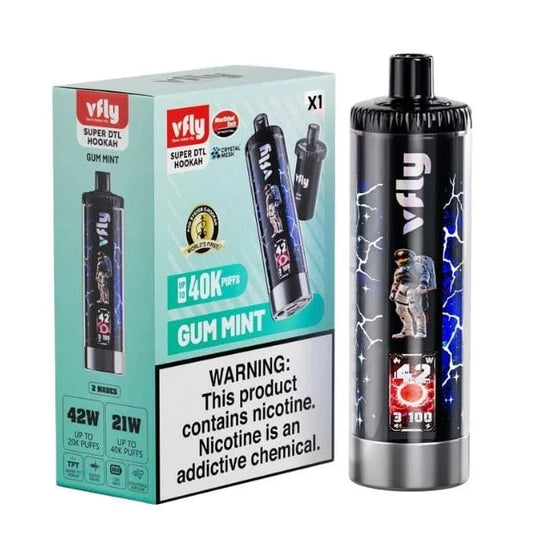 Disposable Vape Online Gum Mint ( Pod Kit ) Vfly hookah disposable kit 40K