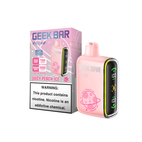 Disposable Vape Online Juicy Peach Ice (Planet Edition) Geek Bar Pulse 15000 Disposable Vape 15K