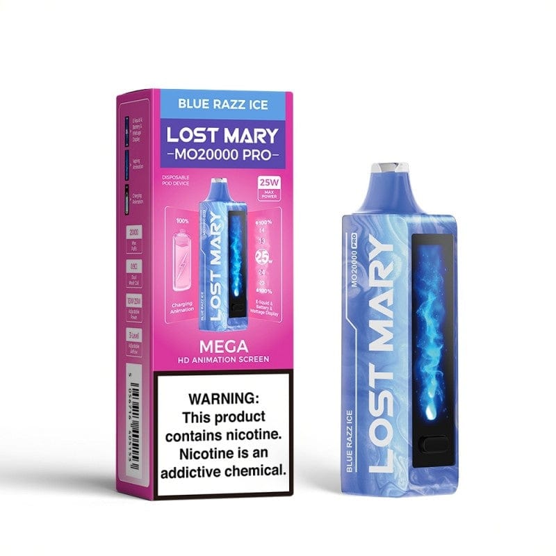 Disposable Vape Online Blue Razz Ice LOST MARY MO20000 PRO DISPOSABLE VAPE