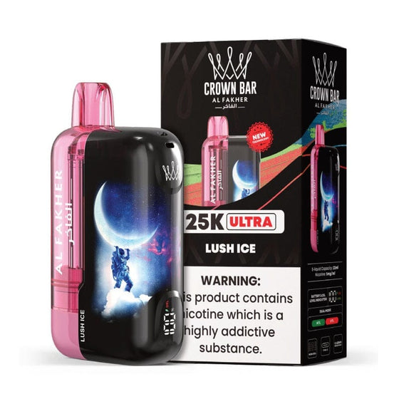 Disposable Vape Online Lush Ice Al Fakher Crown Bar Ultra 25K Disposable Vape