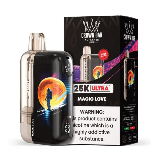 Disposable Vape Online Magic Love Al Fakher Crown Bar Ultra 25K Disposable Vape