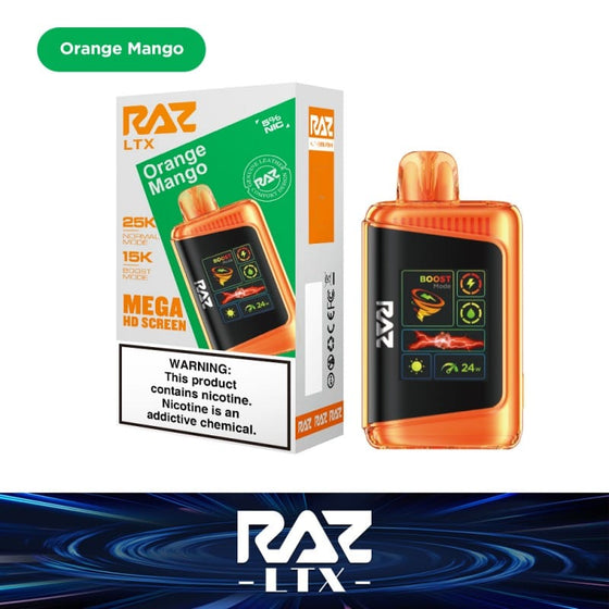 Disposable Vape Online Orange Mango (Fall Edition) Raz LTX 25K Disposable Vape