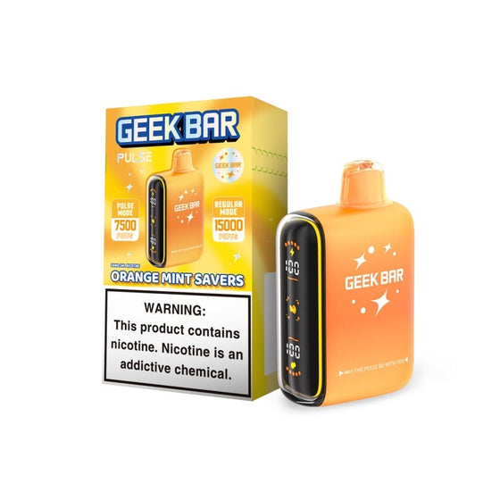 Disposable Vape Online Orange Mint Savers (Savers Edition) Geek Bar Pulse 15000 Disposable Vape 15K