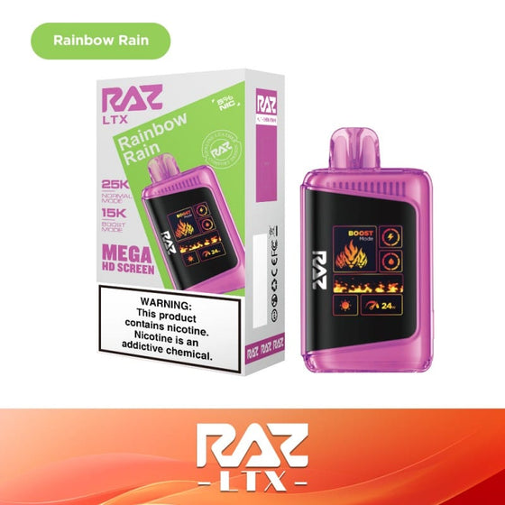Disposable Vape Online Rainbow Rain (Rainbow Jelly) Raz LTX 25K Disposable Vape