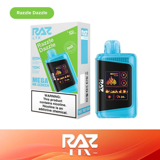 Disposable Vape Online Razzle Dazzle (Blueberry Sour Raspberry) Raz LTX 25K Disposable Vape