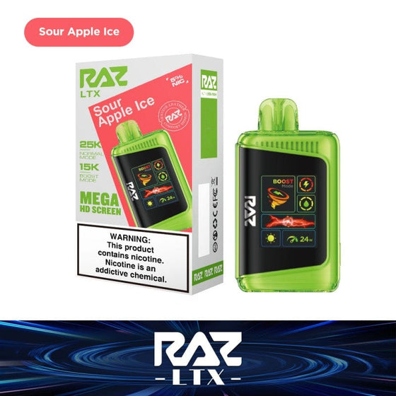 Disposable Vape Online Sour Apple Ice (Fall Edition) Raz LTX 25K Disposable Vape