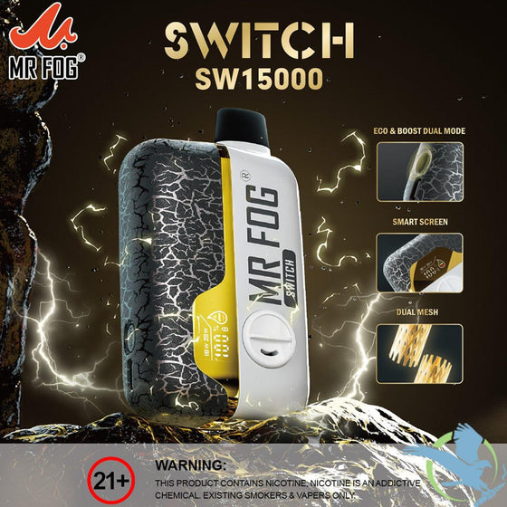 Mr Fog Switch Black Mr Fog Switch SW15000 Disposable Vape Mr Fog Switch Black Mr Fog Switch SW15000 Disposable Vape