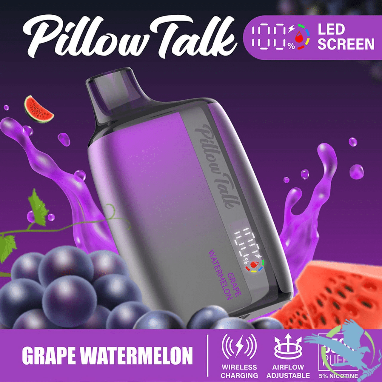 Disposable Vape Online Grape Watermelon Pillow Talk Disposable Vape