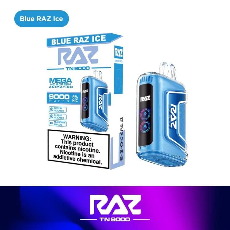 Disposable Vape Online Blue Raz Ice / Single Raz TN9000 Disposable Vape- 5% Nicotine Strength