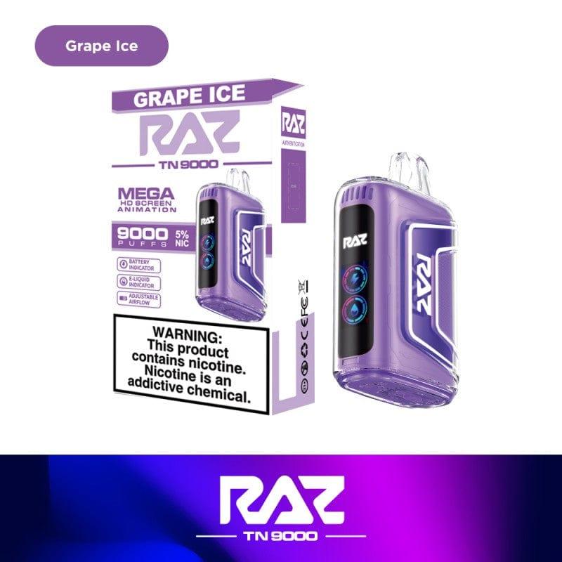 Disposable Vape Online Grape Ice / Single Raz TN9000 Disposable Vape- 5% Nicotine Strength