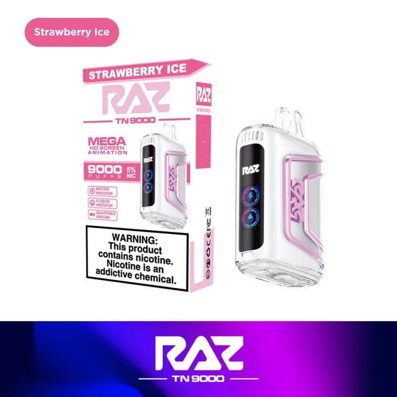 Disposable Vape Online Strawberry Ice / Single Raz TN9000 Disposable Vape- 5% Nicotine Strength