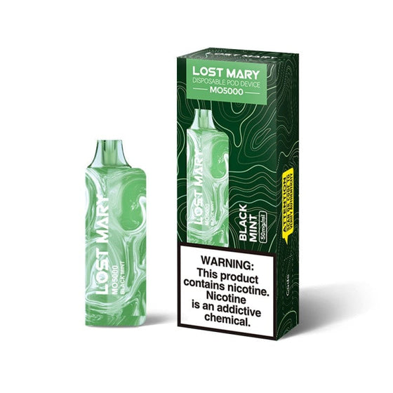 Disposable Vape Online Black Mint Lost Mary MO5000 Disposable Vape 5%