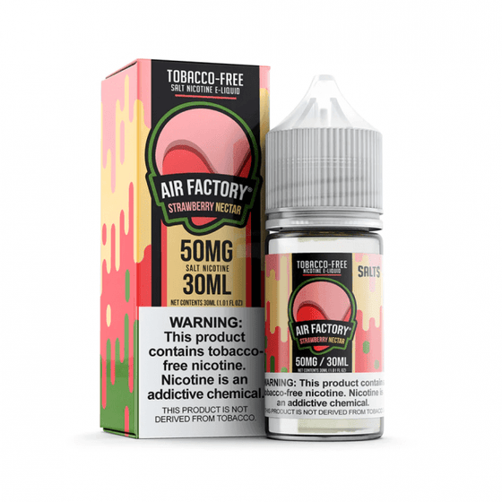 Disposable Vape Online 50MG AIR FACTORY 30ML SALT TFN STRAWBERRY NECTAR