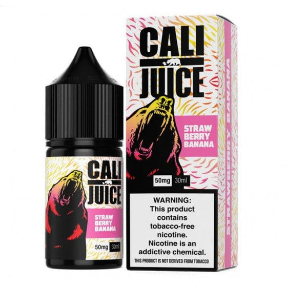 Disposable Vape Online CALI JUICE SALT 30ML STRAWBERRY BANANA - 50MG