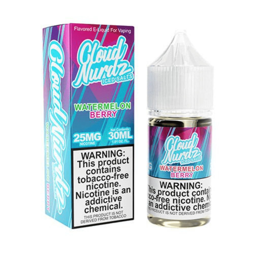  Disposable Vape Online CLOUD NURDZ SALT 30ML WATERMELON BERRY ICED