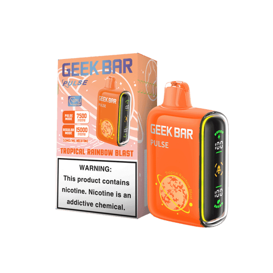 Disposable Vape Online Tropical Rainbow Blast Geek Bar Pulse Disposable 15000 Puffs