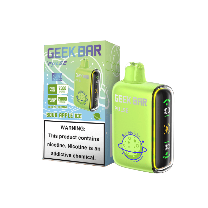 Disposable Vape Online Sour Apple Ice Geek Bar Pulse Disposable 15000 Puffs