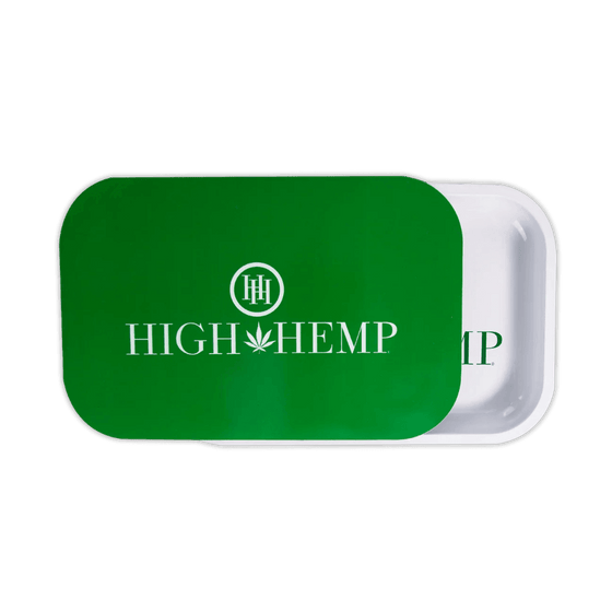Disposable Vape Online HIGH HEMP ROLLING TRAY WHITE & GREEN
