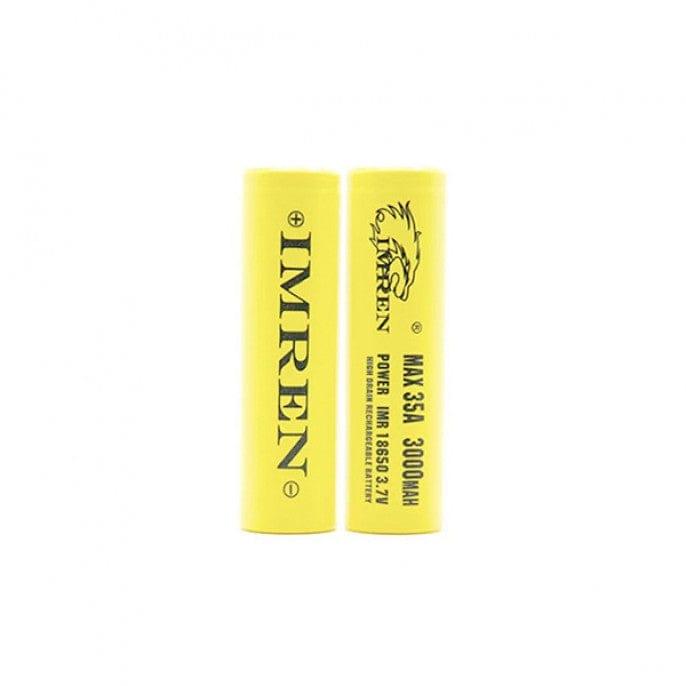  Disposable Vape Online IMREN YELLOW IMR 18650 (3000MAH) 35A - 2PK