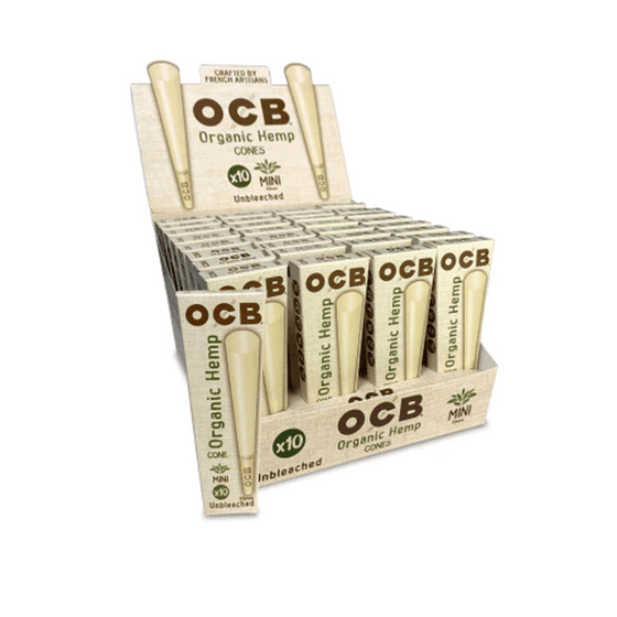 Disposable Vape Online OCB ORGANIC HEMP CONE 70MM MINI 10 PACK CN70OHO