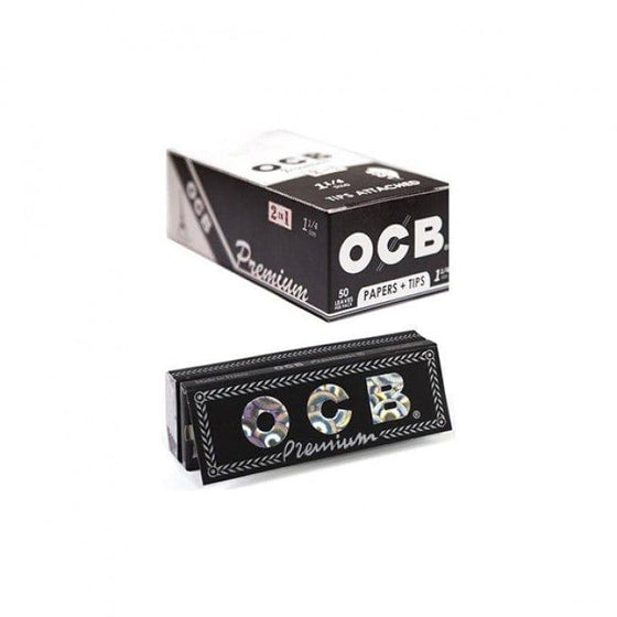 Disposable Vape Online OCB PREMIUM BLACK BOX 1 1/4 PAPERS WITH TIPS