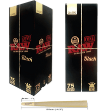  Disposable Vape Online RAW BLACK CLASSIC CONES 75CT