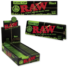  Disposable Vape Online RAW BLACK ORGANIC HEMP PAPER 1 1/4 24CT