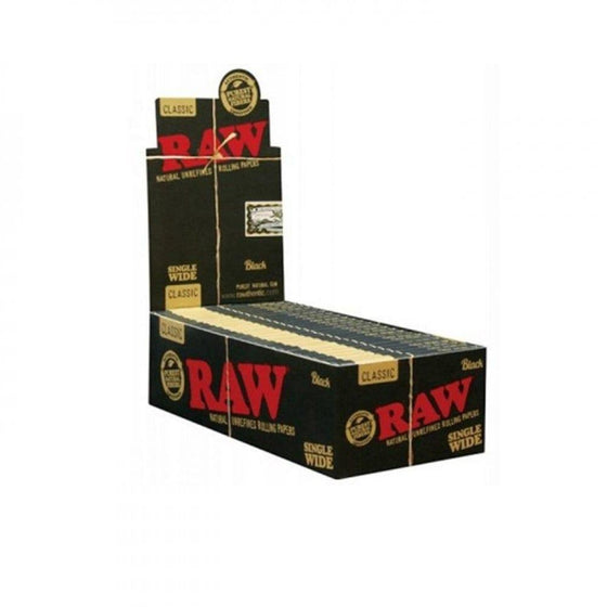 Disposable Vape Online RAW BLACK PAPERS SINGLE WIDE 50CT