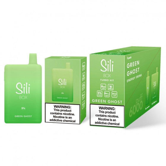 Disposable Vape Online SINGLE Sili Box Vape 6000 Green Ghost
