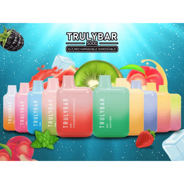 truly bar vape 5000 PUFFS DISPOSABLE Disposable Online PO#1837 Flavors:SOUR RASPBERRY WATERMELON. Vuse Go Flavors —