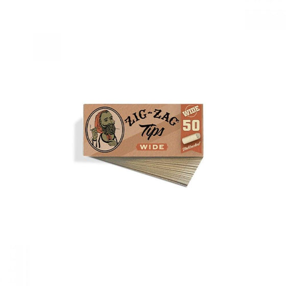 Disposable Vape Online ZIG ZAG WIDE UNBLEACHED ROLLING TIPS